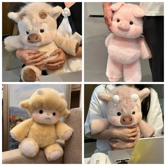 MyPebby™  Mochi Moo Runner Plush – 40cm -60cm Soft Kawaii Calf
